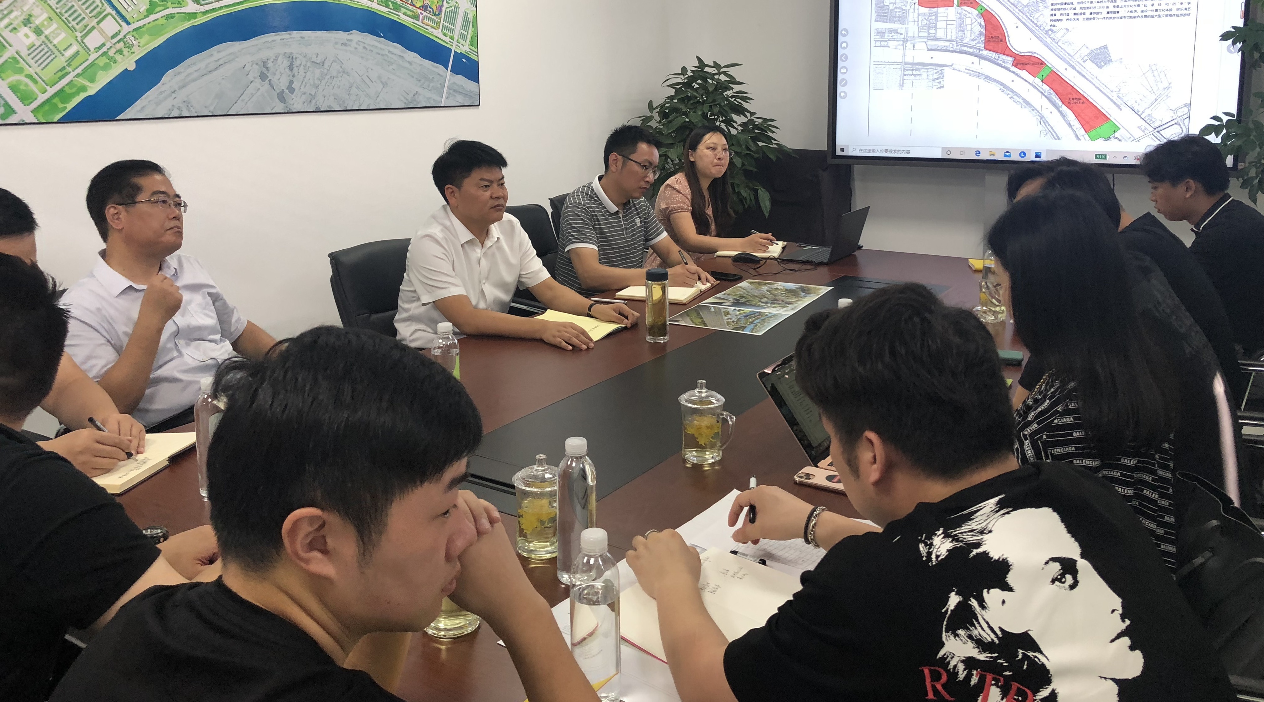 苏州合众合公司来淮考察文旅项目