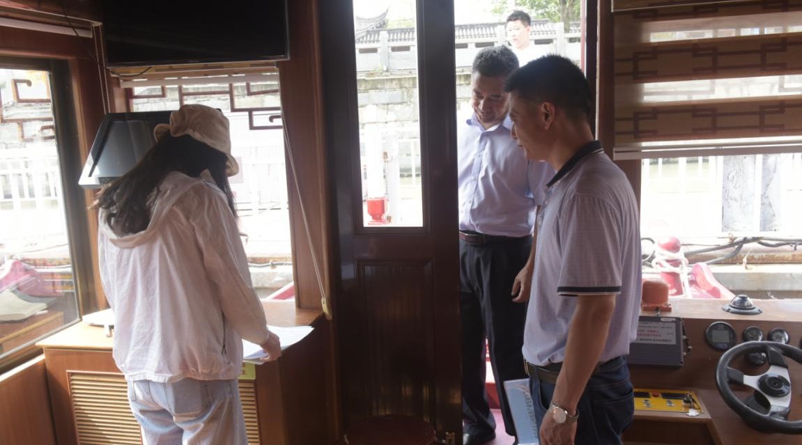 市交通运输综合执法支队赴大运河旅游公司开展安全生产检查