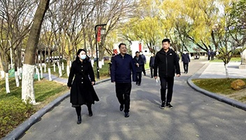 市住建局督查里运河文化长廊清江浦景区文明创建工作