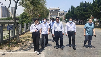 省委研究室来淮考察百里画廊项目建设