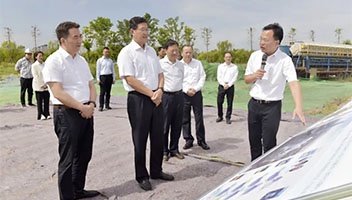 省政协领导视察指导水工科技馆项目建设