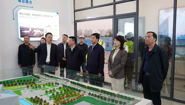 省住建厅领导调研指导水工科技馆项目建设