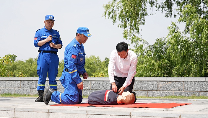 以演筑防、以练为战！市文旅集团开展应急救援演练活动