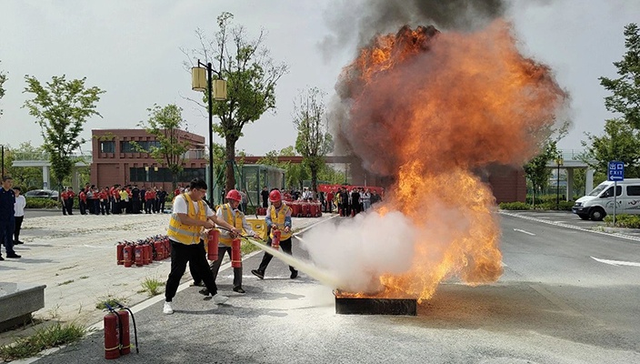大运河建设发展公司开展联合消防应急演练